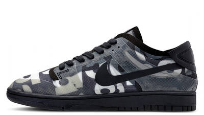 Comme des Garcons x Nike Dunk Low Print Black | Where To Buy 