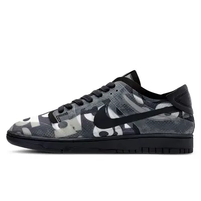 Comme des Garcons x Nike Dunk Low Print Black | Where To Buy 