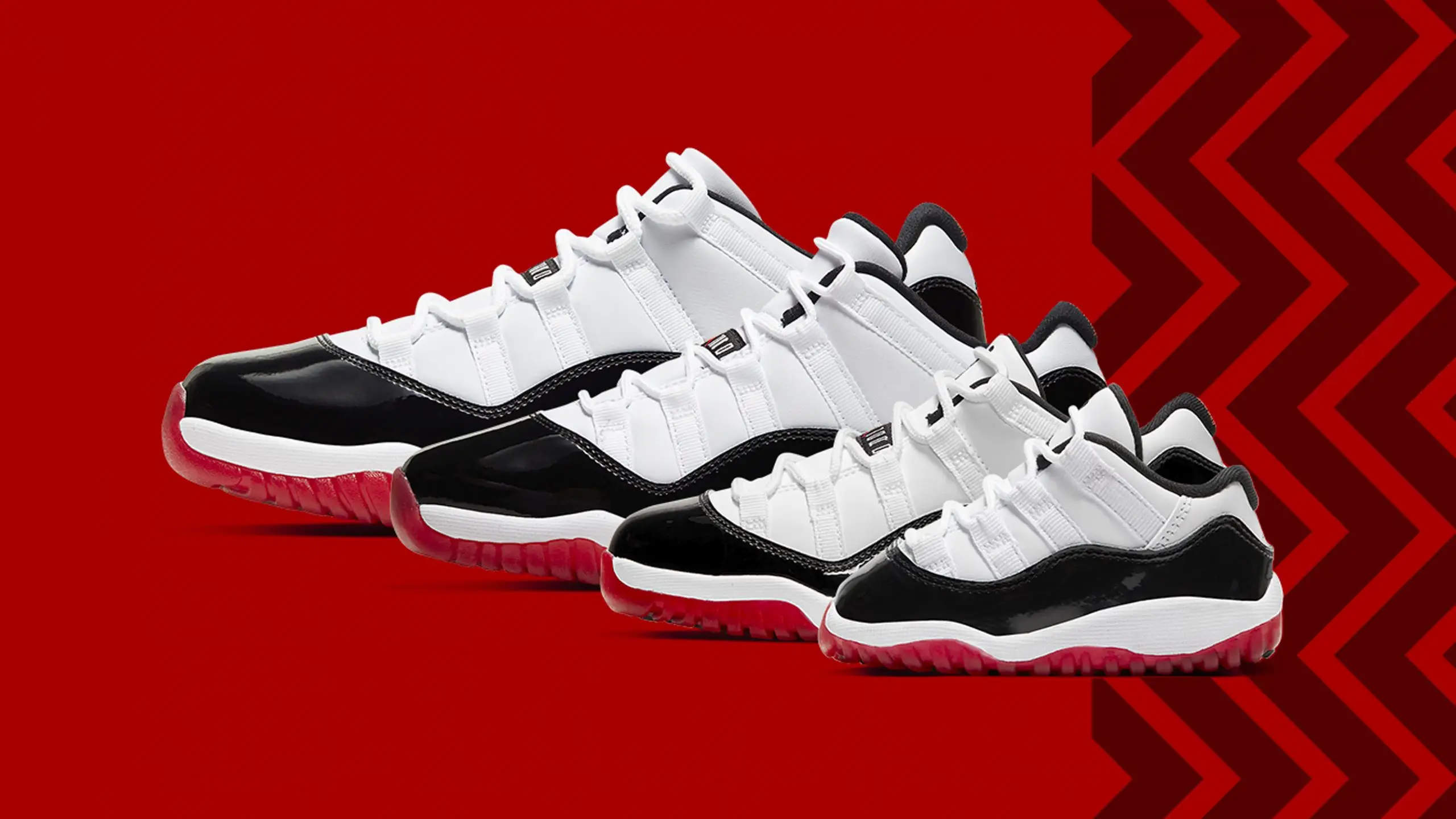 Jordan 11 concord red and black release date on sale