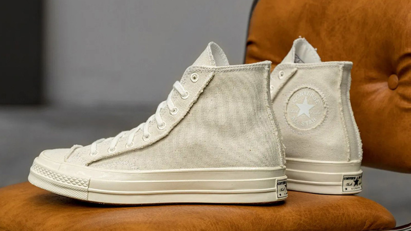 Converse Chuck 70 Hi Upcycled Egret Lifestyle On Seat