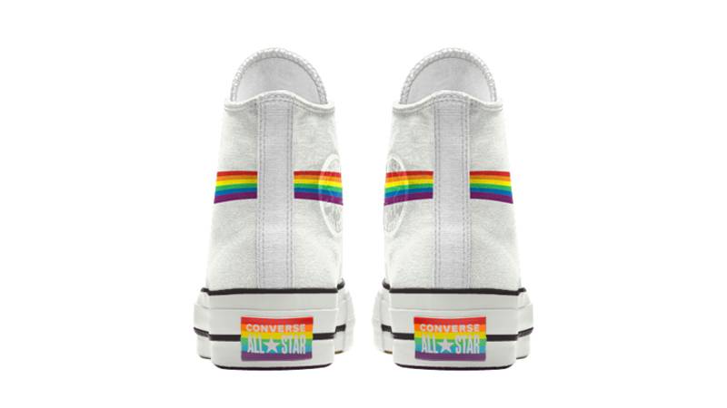 Converse Chuck Taylor All Star Hi Pride 2020 Rainbow White Back