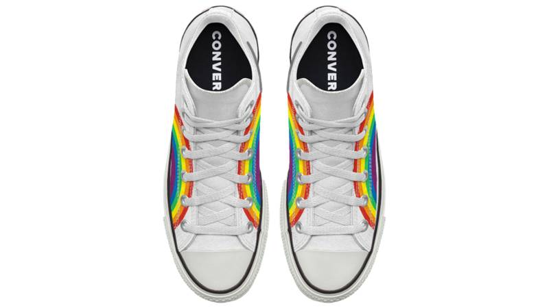 Converse Chuck Taylor All Star Hi Pride 2020 Rainbow White Middle