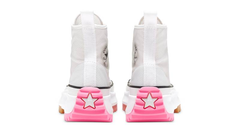 Converse Concrete Run Star Hike Hi White Electric Blush Back