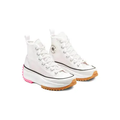 converse chuck taylor all star twisted upper Hike Hi White Electric Blush Front