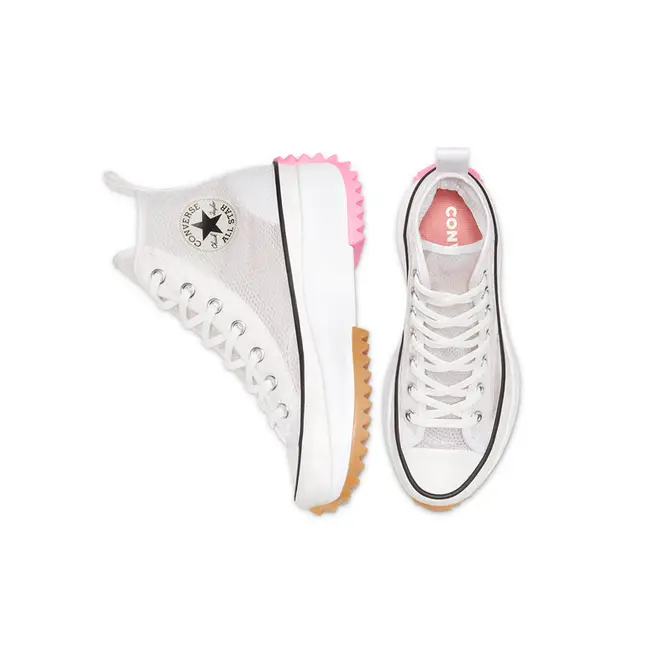 converse chuck taylor all star twisted upper Hike Hi White Electric Blush Middle
