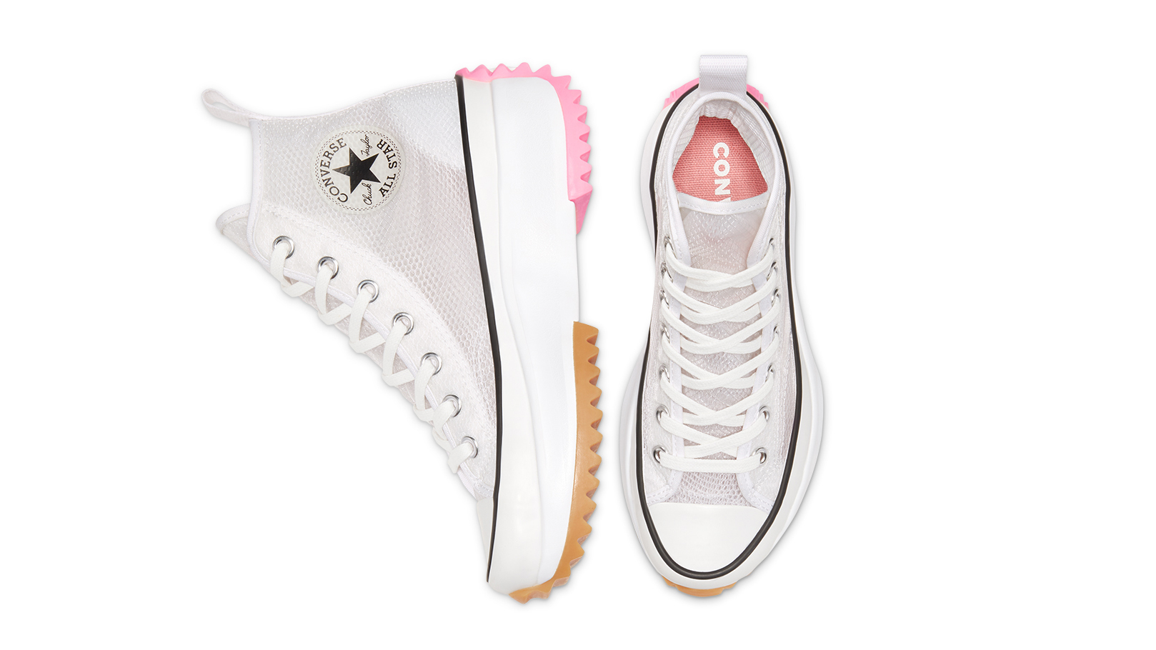 Converse Heat Run Star Hike White Electric Blush Top