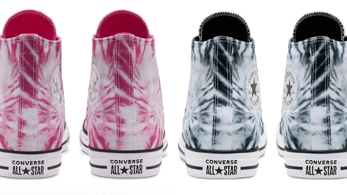 Pink tie dye converse best sale