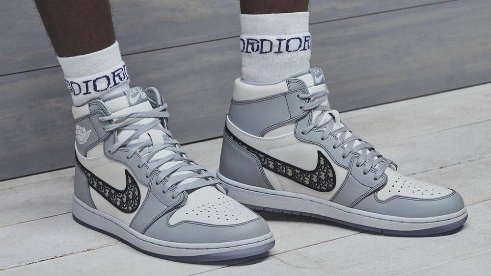 Image via Nike Dior x Jordan Brand "Air Dior" Collection