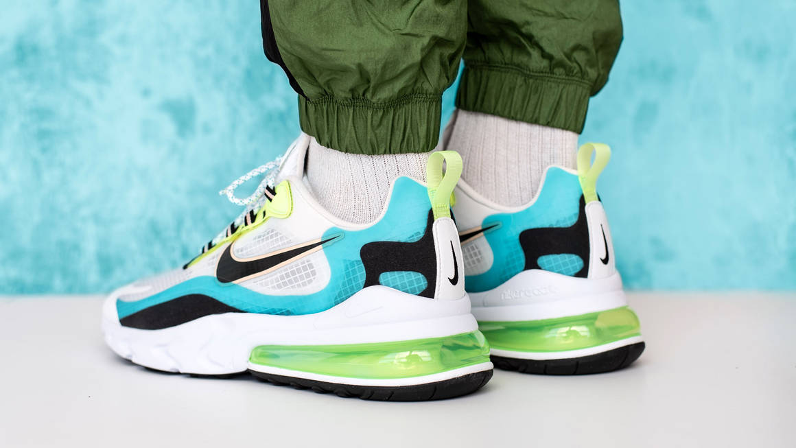 Take An On Foot Look At The Nike Air Max 270 React Oracle Aqua The Sole Supplier