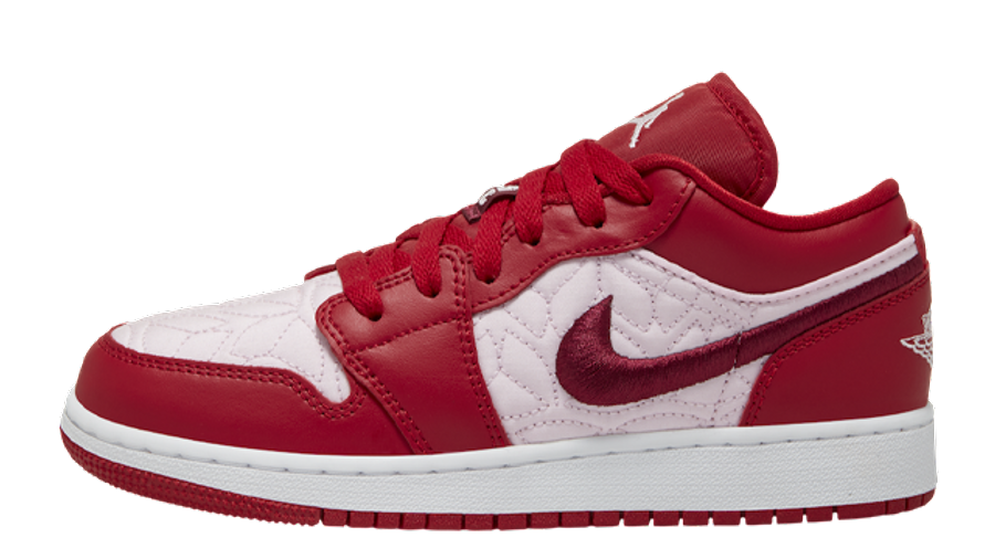 aj1 low red quilt