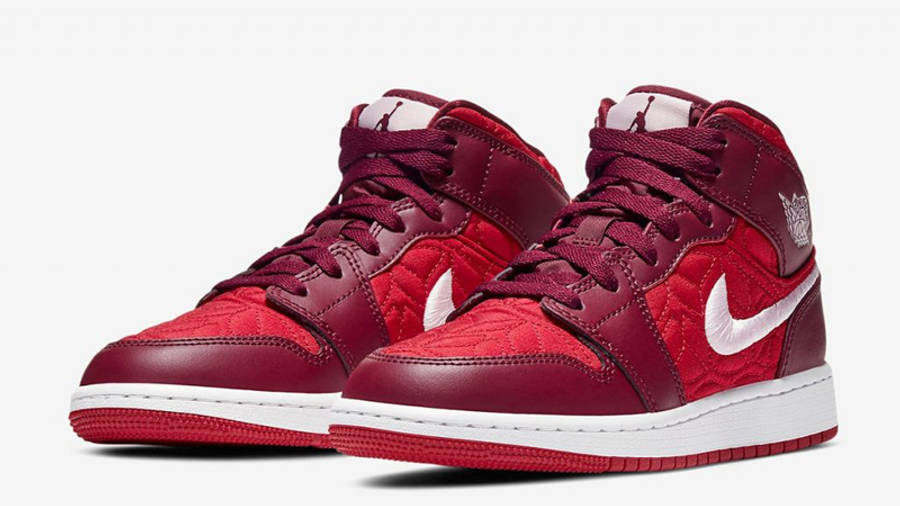 Jordan 1 Mid GS Red Quilt | Where To 