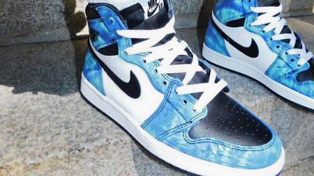 An On Foot Look At The Women's Exclusive 'Tie-Dye' Air Jordan 1