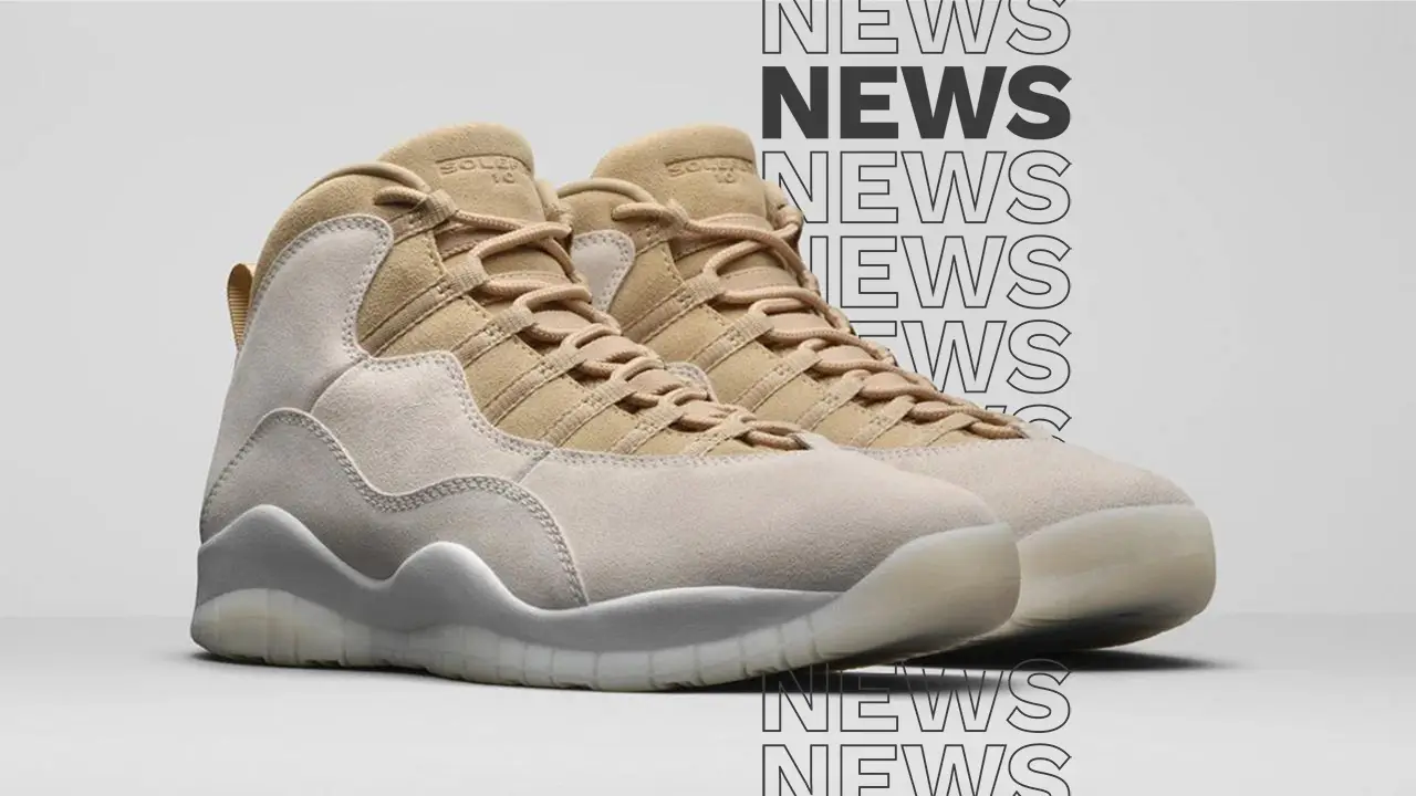 The SoleFly x Air Jordan 10 10th Anniversary Channels Neutral Colours The Sole Supplier