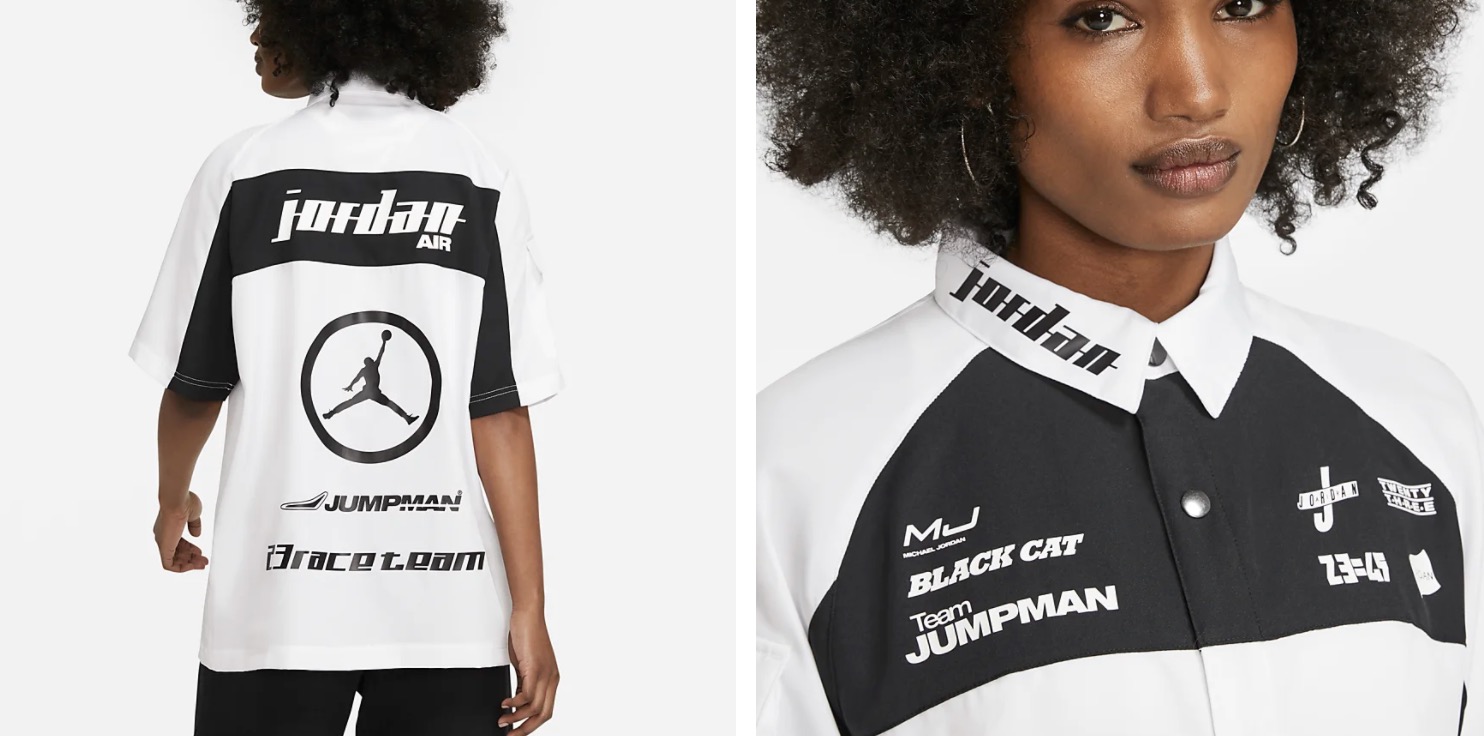 Jordan Moto Shirt White Black