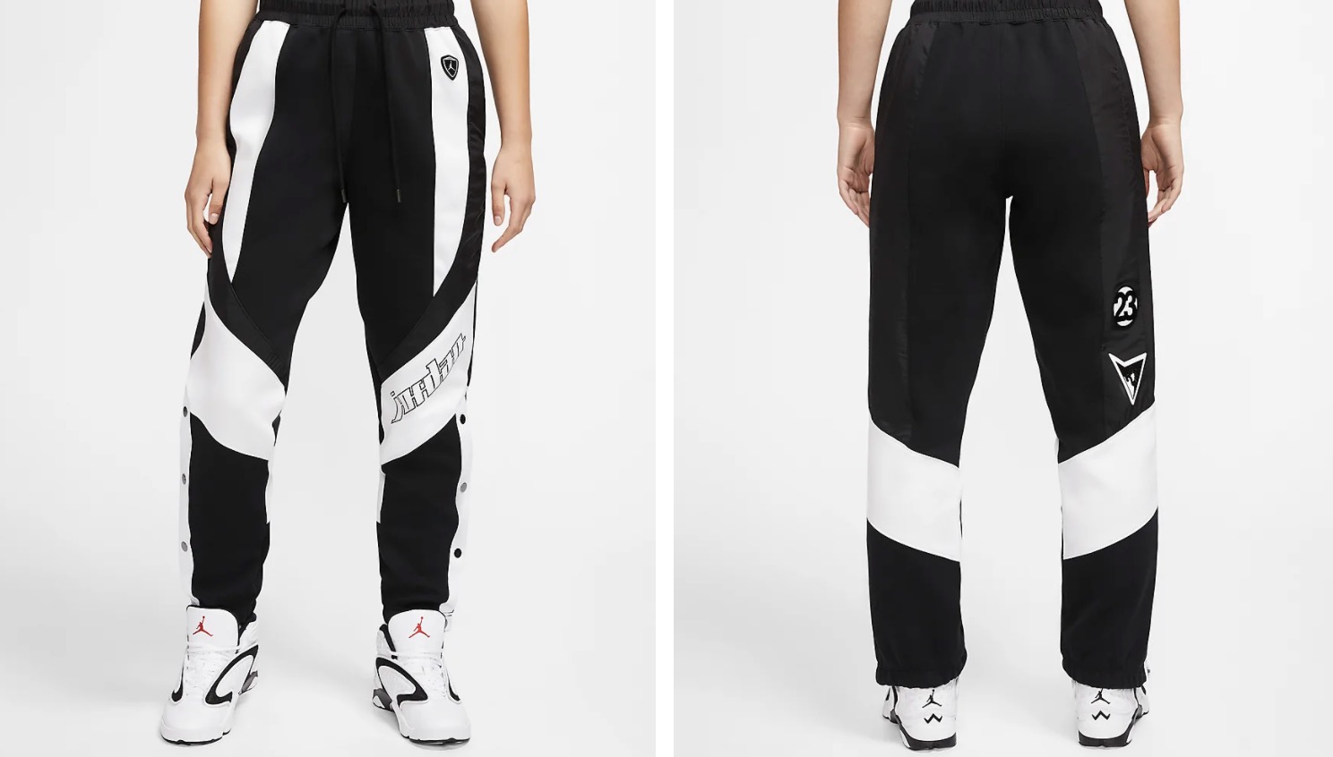 Jordan Moto Trousers Black White