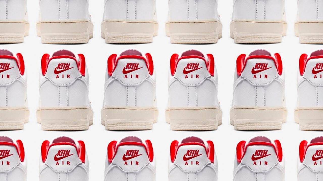 KITH x Nike Air Force 1 "University Red"