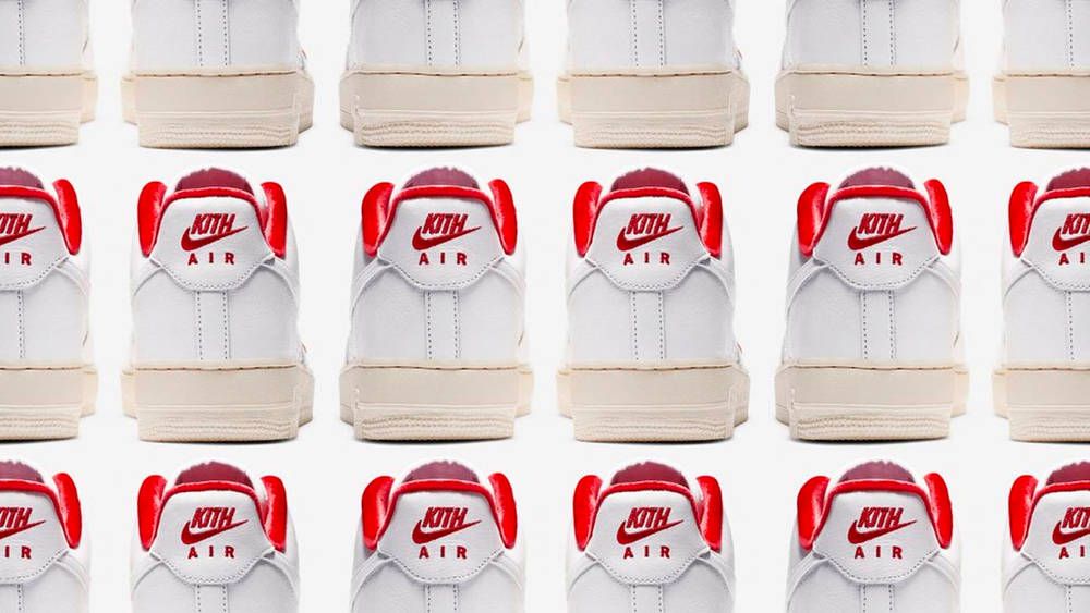 KITH x Nike Air Force 1 "University Red"