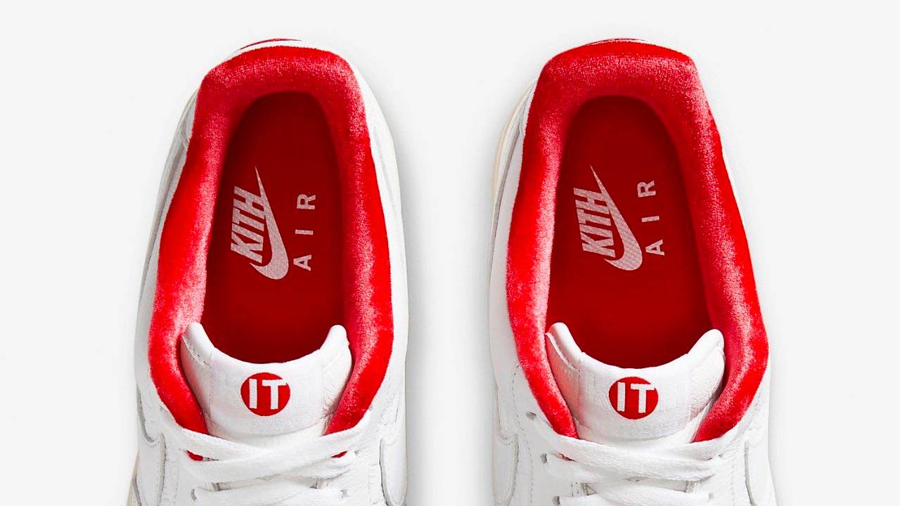 KITH x Nike Air Force 1 "University Red"