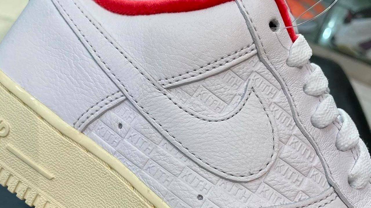 KITH x Nike Air Force 1 "University Red"