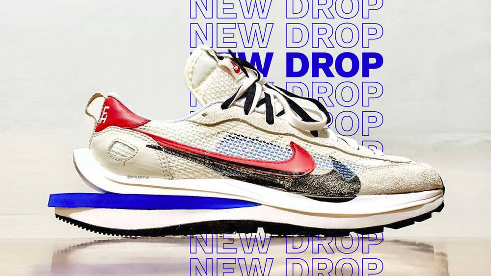 Image via solebyjc sacai x Nike VaporWaffle "Sail"