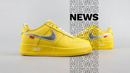 The Off-White x Nike Air Force 1 "University Gold" Gets Unveiled