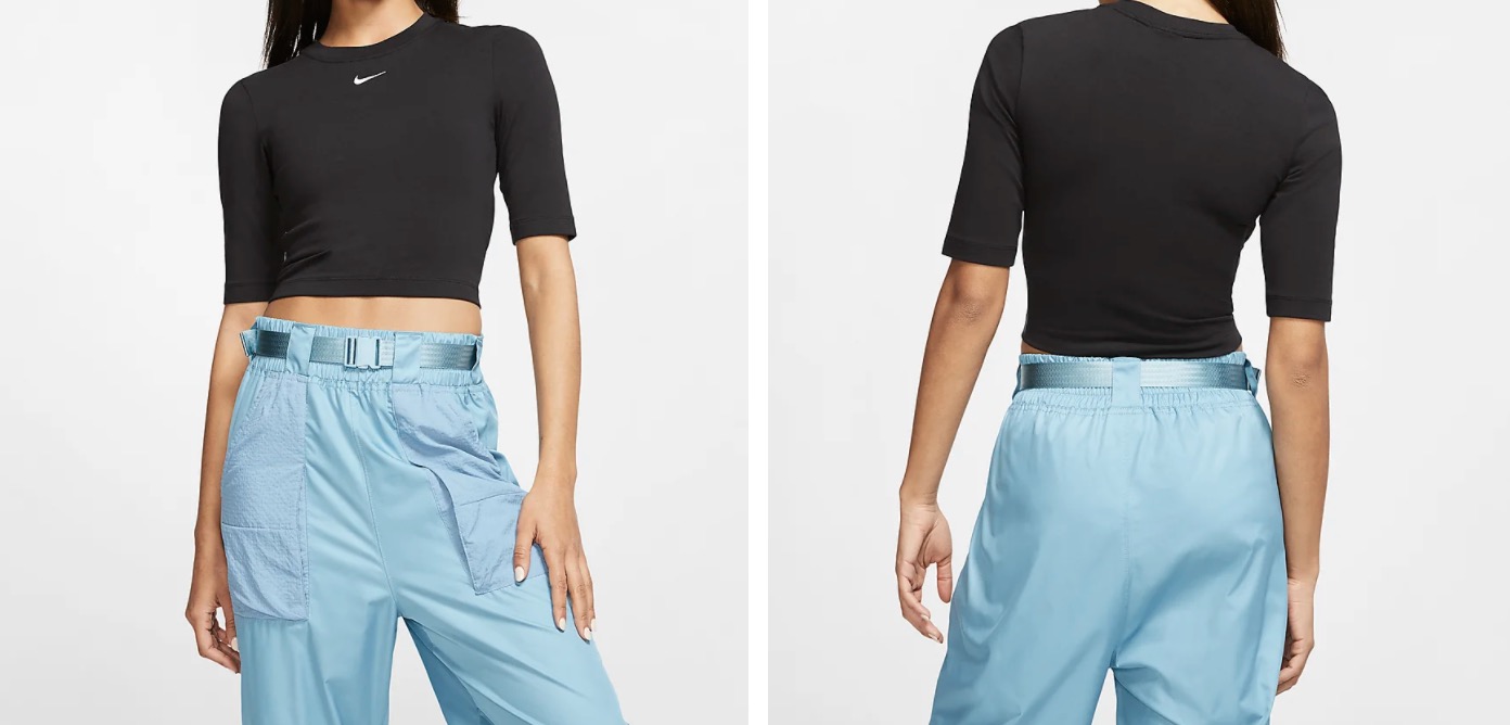 Nike 3:4 Sportswear Essential Top Black