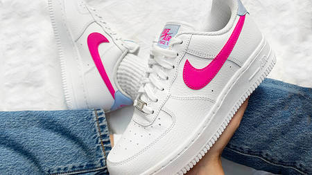 The Fire Pink & Hydrogen Blue Nike Air Force 1 That We've Been Loving This Week The Fire Pink & Hydrogen Blue Nike Air Force 1 That We've Been Loving This Week