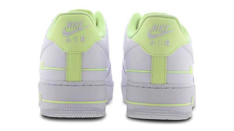 Nike Air Force 1 Low Tape Double Air White Barely Volt Back