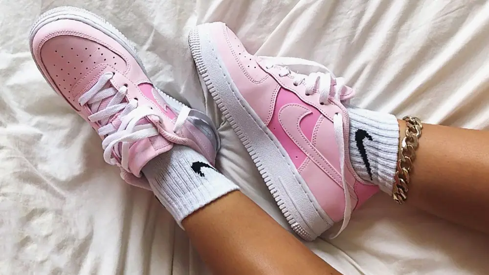 Light pink nike air on sale force