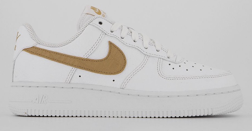 Nike Air Force 1 White Club Gold