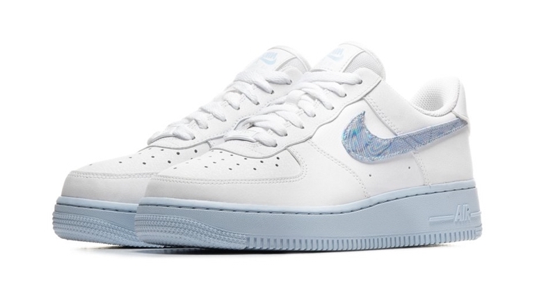 Nike Air Force 1 White Hydrogen Blue front