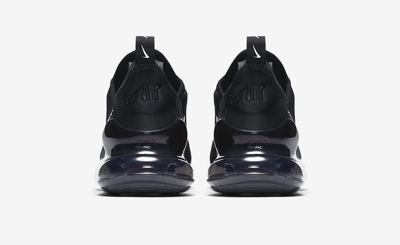 Nike Air Max 270 Black White heel