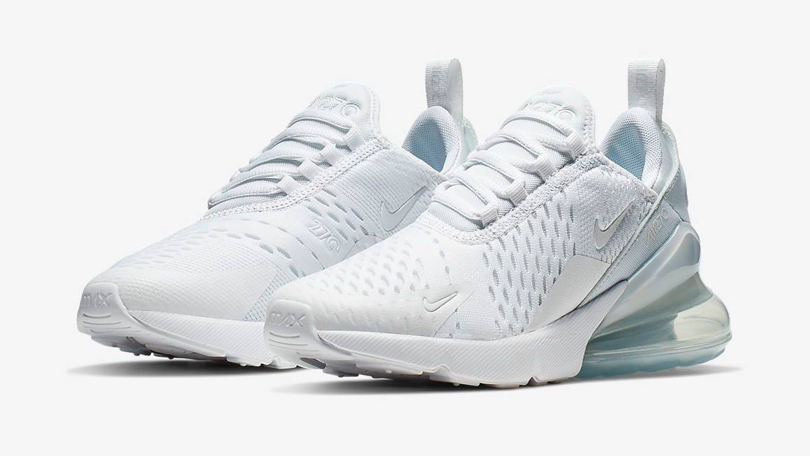 all white air max 270s