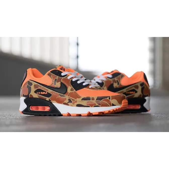 Nike Air Max 90 Orange Duck Camo | Where To Buy | CW4039-800 | The Sole ...