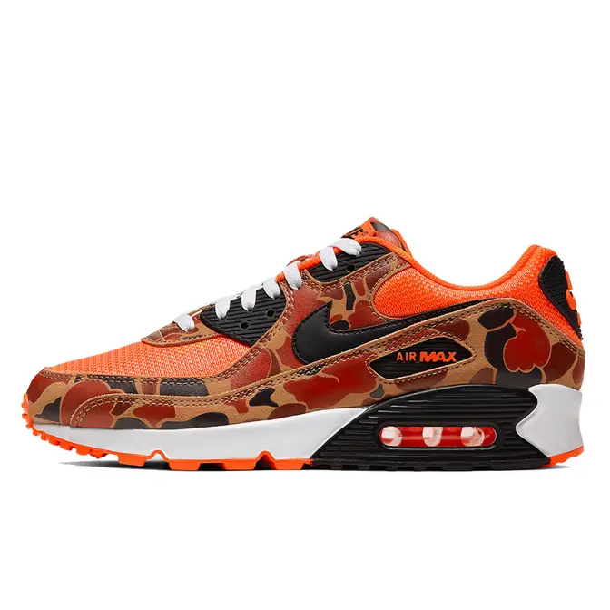 red and camo air max 90