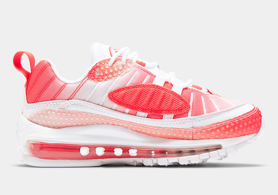 Nike Air Max 98 Bubble Pack Track Red White