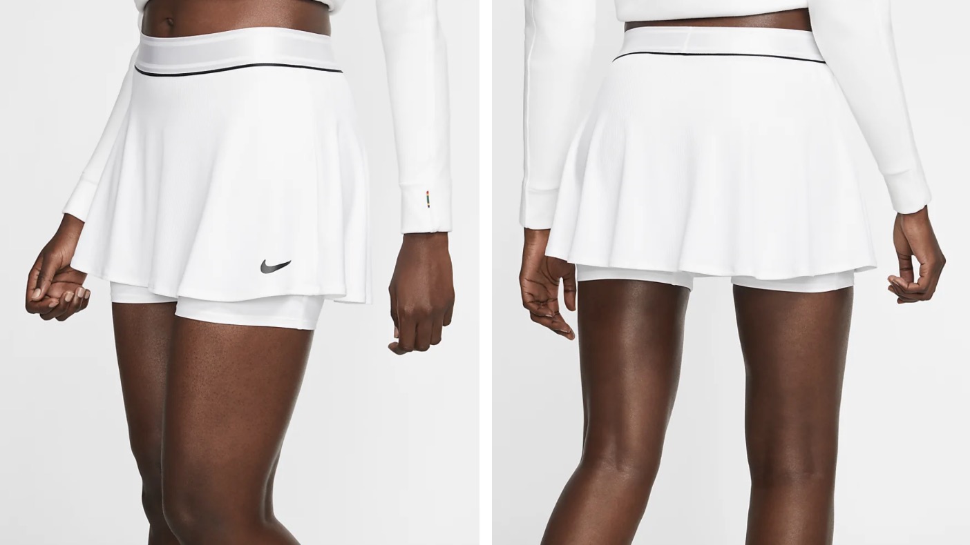 Nike Court Dri-Fit Tenni skirt white