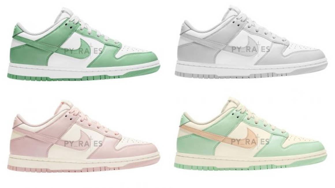 dunk lows pastel