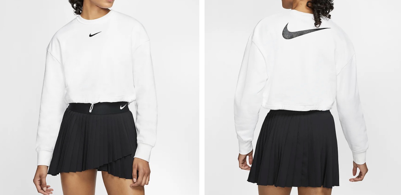 Nike French Terry Crew white