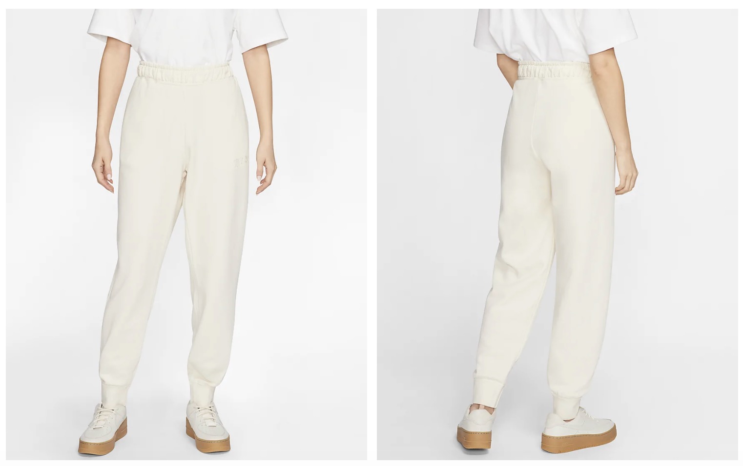 Nike French Terry Trousers Cream
