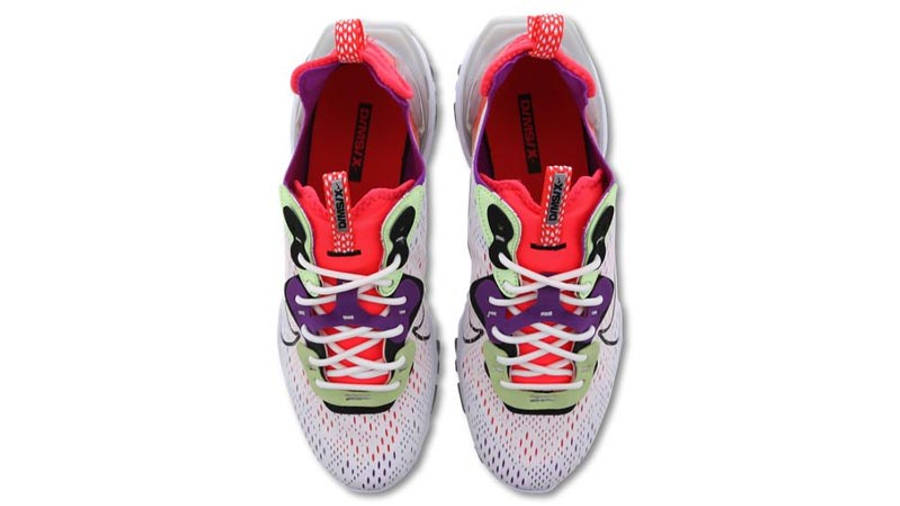 nike react vision pink and white