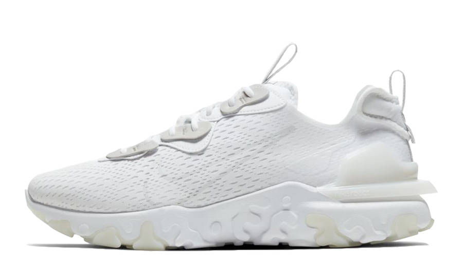 white nike react vision junior