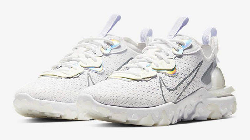 nike react vision white and grey