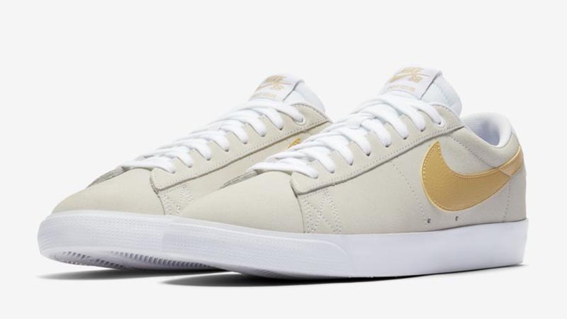 Nike SB Blazer Low GT Grey Yellow Front