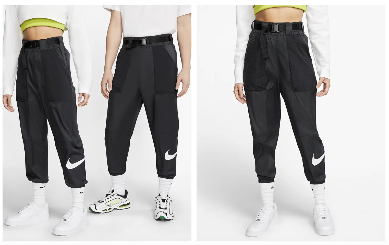 Nike Sportswear Woven Swoosh Trousers Black