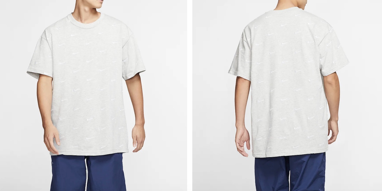 Nike Swoosh Logo Tee Grey