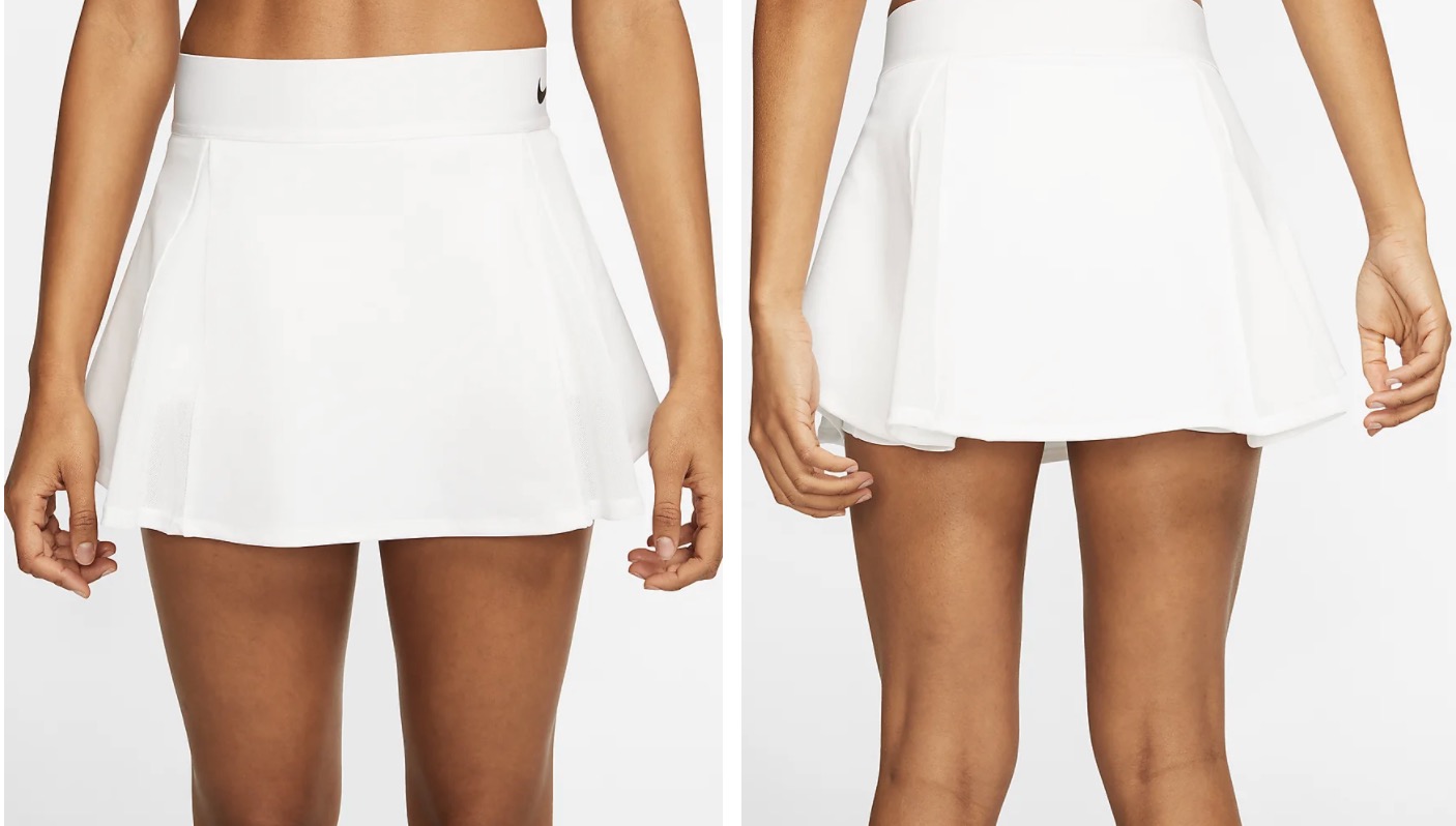 Nike court tennis skirt white