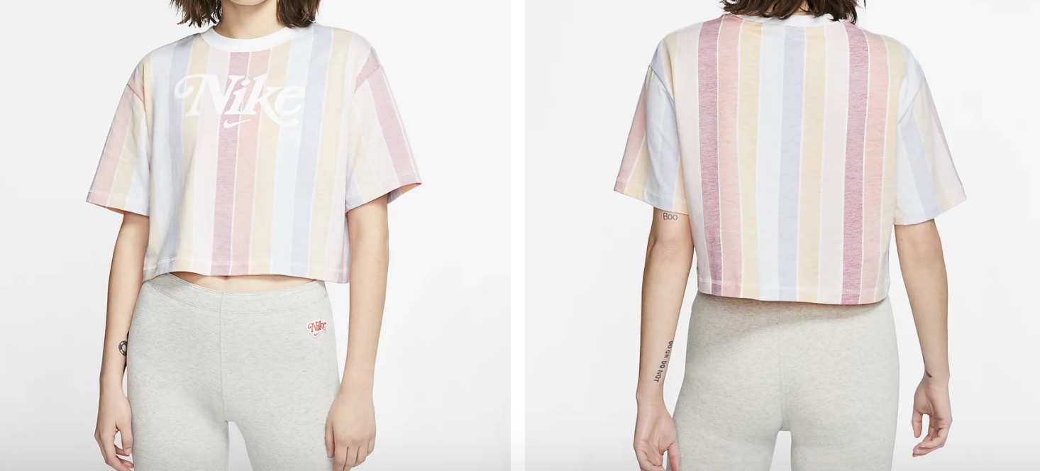 Nike sportswear Crop T-Shirt Pastel Multi
