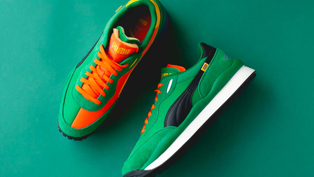 size? x PUMA Style Rider Split Pack "Green"