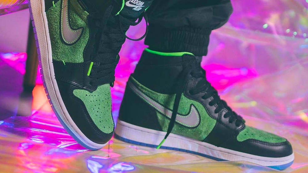 Image via repgod888 Air Jordan 1 High Zoom "Rage Green"